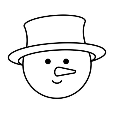 Sevimli kardan adam baş Noel karakter