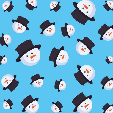 Sevimli kardan adam Noel karakter deseni