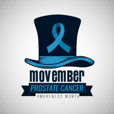 movember için mavi kurdele ile erkek şapka