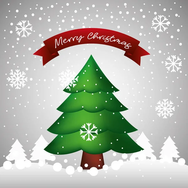 Merry christmas card — Stock Vector