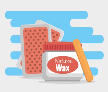 epilasyon ürünleri vektör çizim tasarım ayarla.