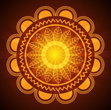 mandala ışıklarla mutlu diwali Festivali