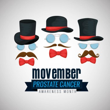 şapka gözlük ve kravat yay bıyıklı