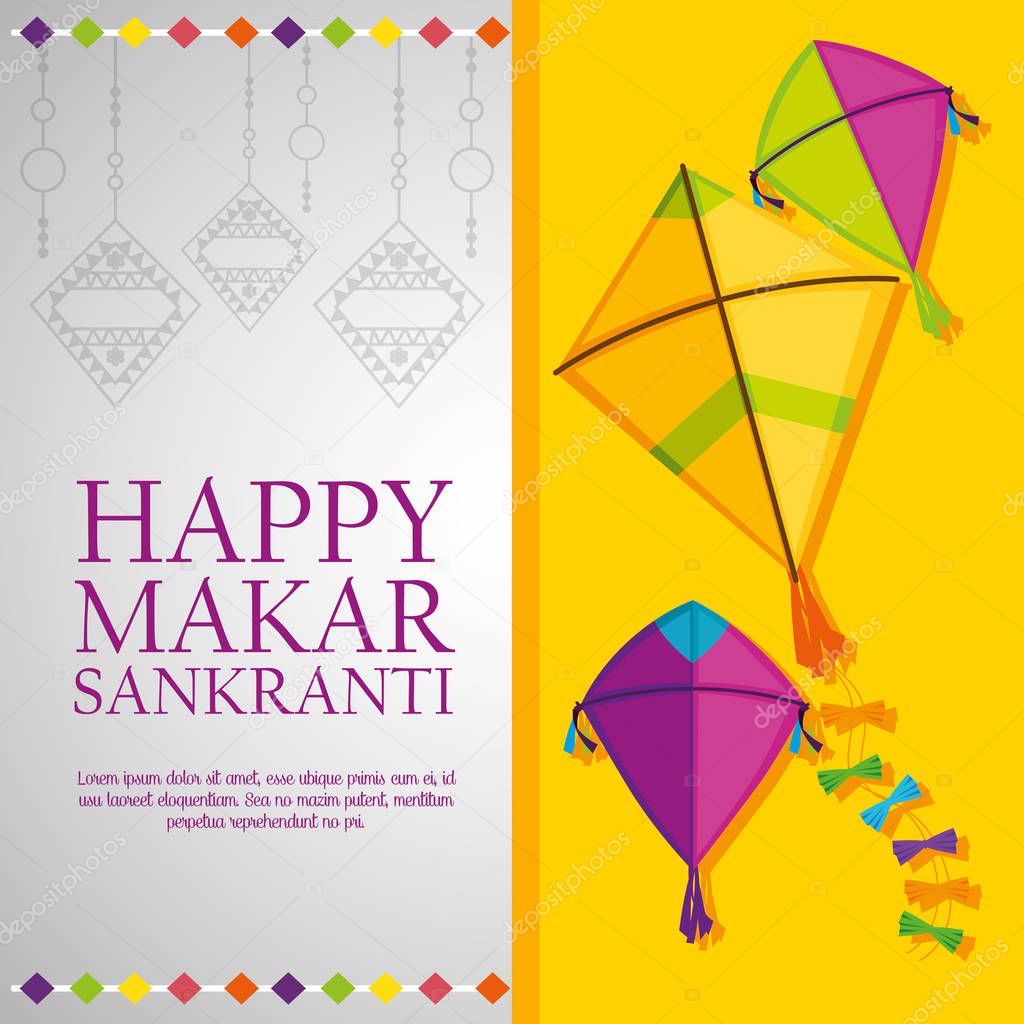kites to celebrate makar sankranti properity ceremony