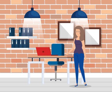 işadamı ile modern ofis