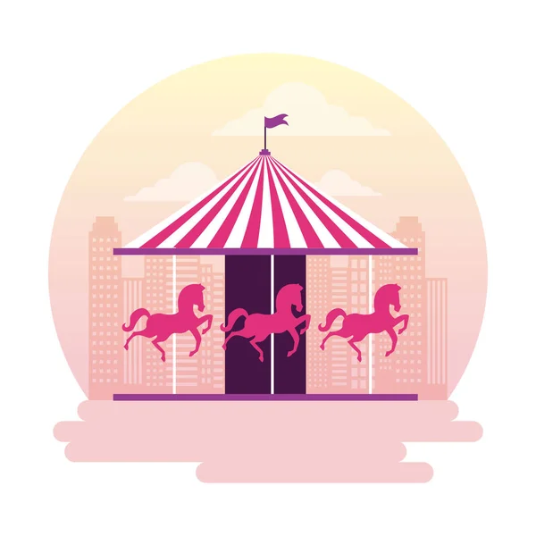 Circus and fair — Stock Vector