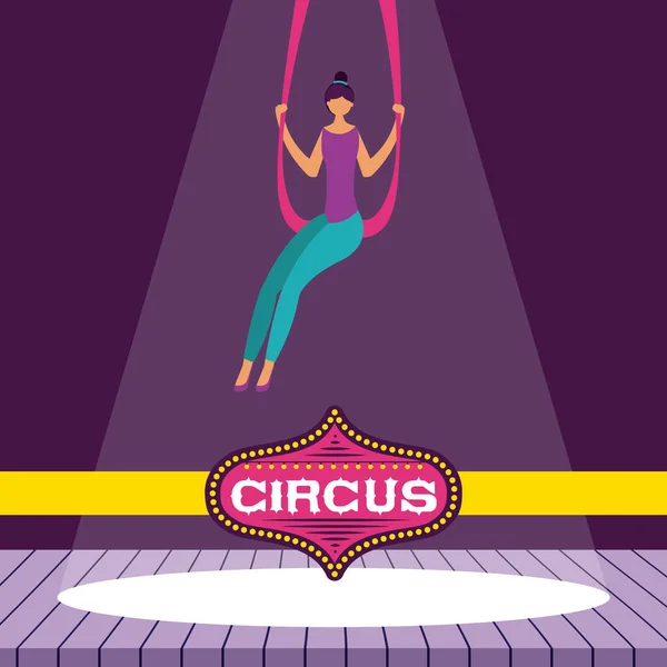 Circus-kermis — Stockvector