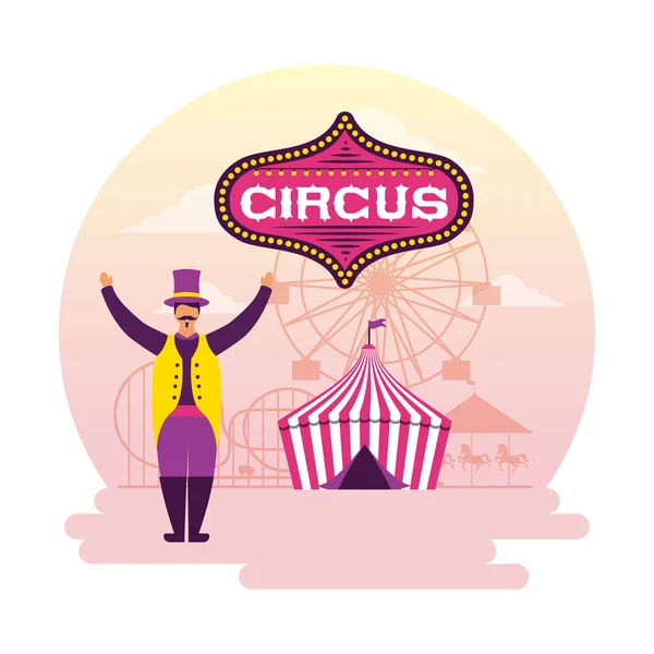 Circus fun fair — Stockový vektor