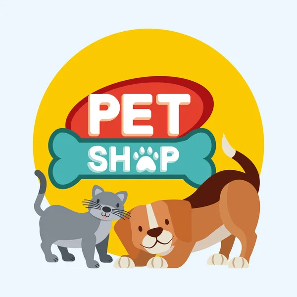 Dierenwinkel gerelateerde — Stockvector