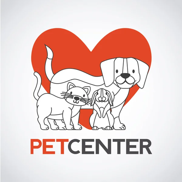 PET a veterinární — Stockový vektor