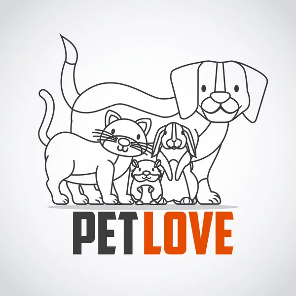 Sällskapsdjur och veterinärmedicinska — Stock vektor