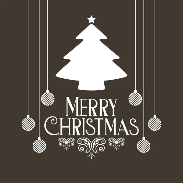 Joyeux Noël décoration — Image vectorielle