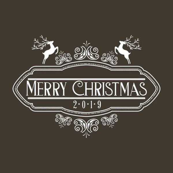 Merry christmas decoration — Stock Vector