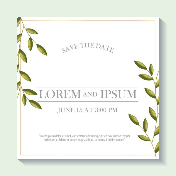 save the date card