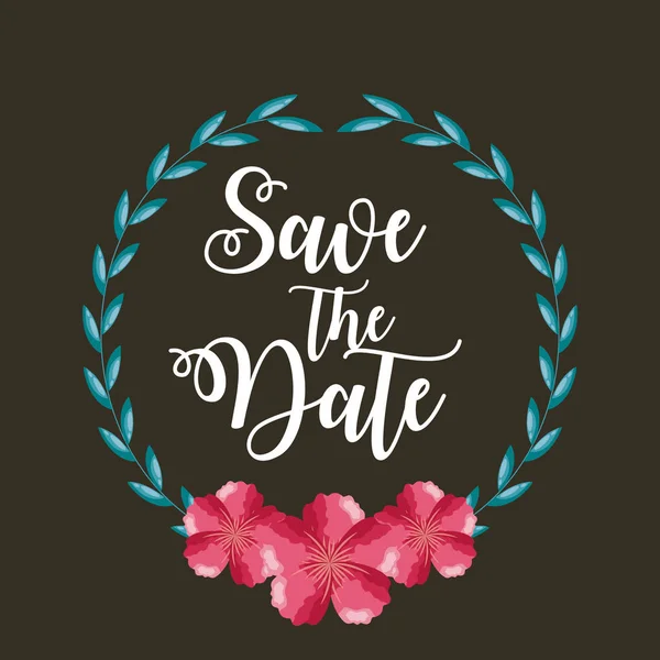 Save the date card — Stock Vector