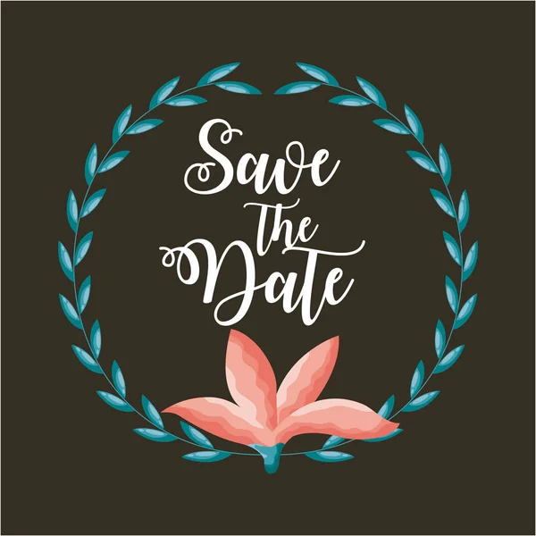 Save the date card — Stock Vector