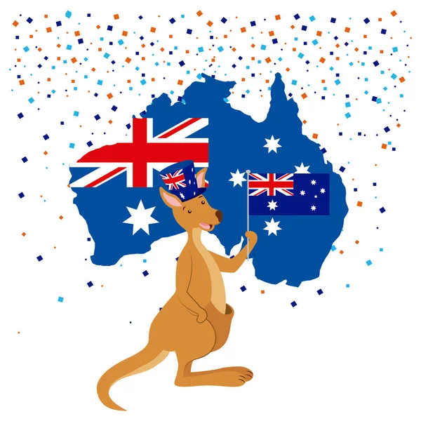 Animaux australie fête du jour — Image vectorielle