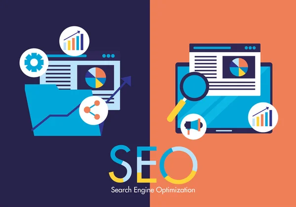Search engine optimization — Stock Vector