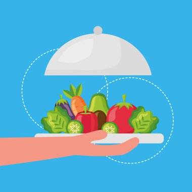 İnsanlar sağlıklı yiyecekler