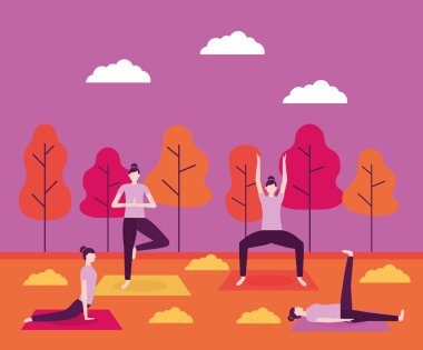 insanlar yoga activitie