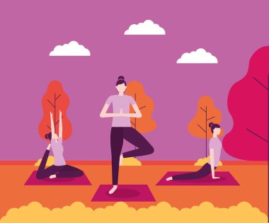 insanlar yoga activitie