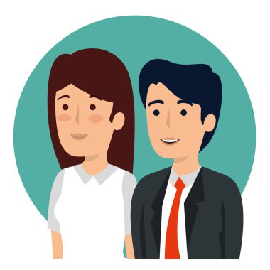 iş adamı ve iş kadını bilgi ekip çalışması stratejisi