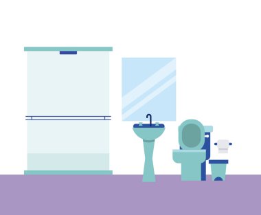 banyo evi ayna duş kağıt