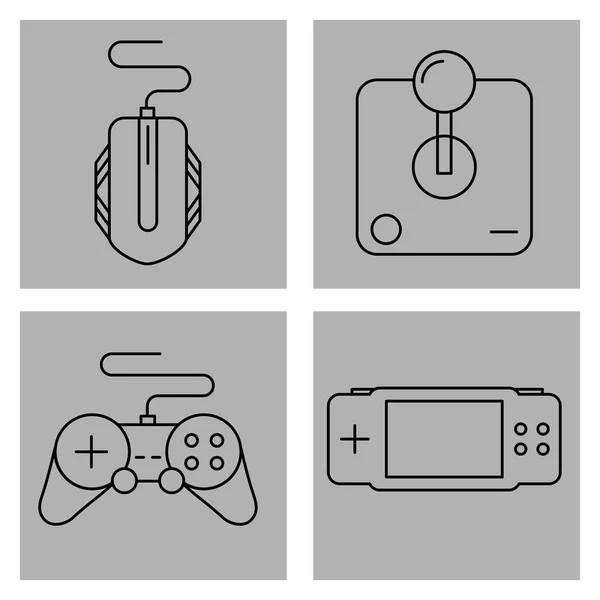 Video oyunları tasarım — Stok Vektör