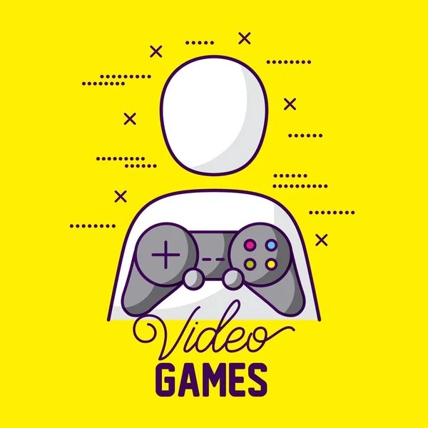 Video games design — Stock Vector