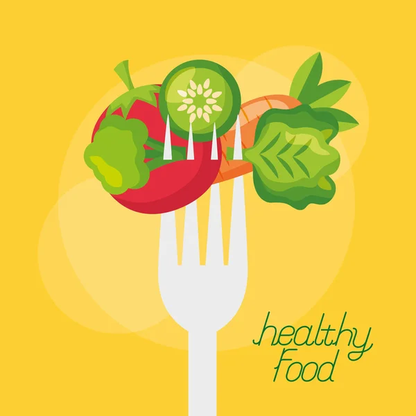 Healthy food fresh — Stock Vector