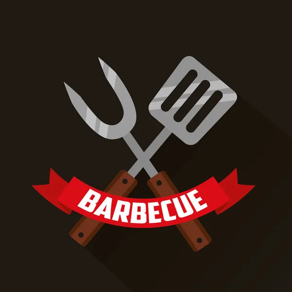 Barbecue grill ontwerp — Stockvector