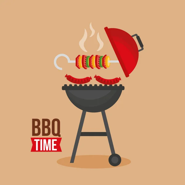 Barbecue grill ontwerp — Stockvector