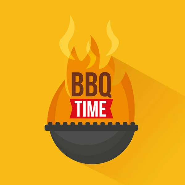 Barbacoa parrilla diseño — Vector de stock