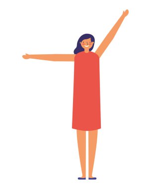 Etkinlik uzanan kadın