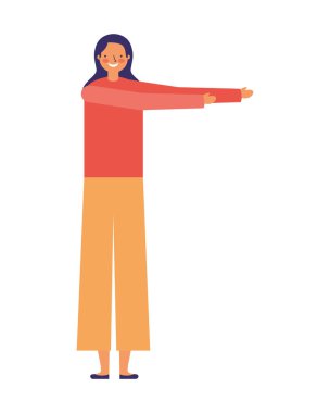 Etkinlik uzanan kadın