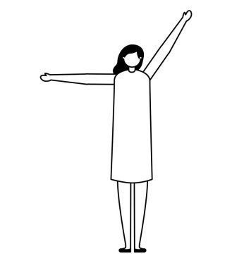 Etkinlik uzanan kadın