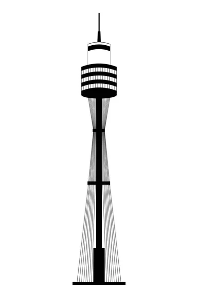 Башня Сидней ориентир Австралии — стоковый вектор