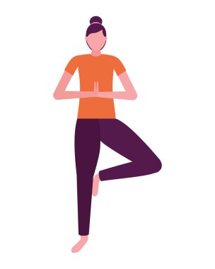 Yoga yapan kadın