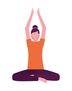 Yoga yapan kadın