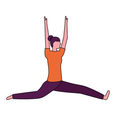 Yoga yapan kadın