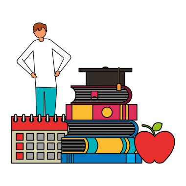 adam öğrenci kitapları okul suppplies