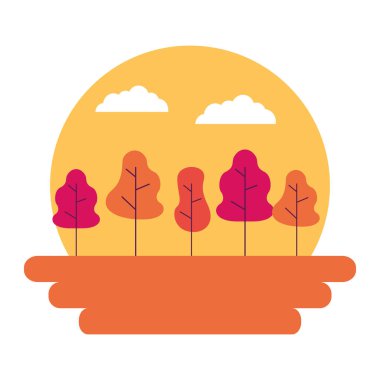 günbatımı manzara ağaçlar açık havada doğal