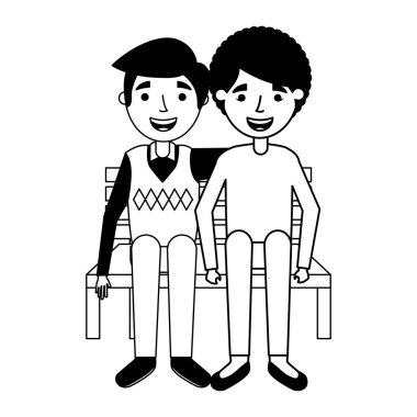 Bankta oturan yaşlı çift