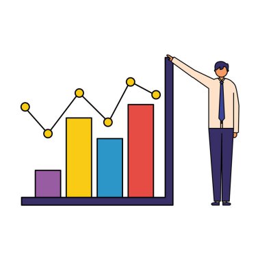 istatistik grafik iş işadamı