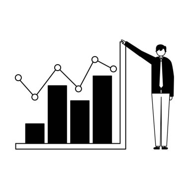 istatistik grafik iş işadamı