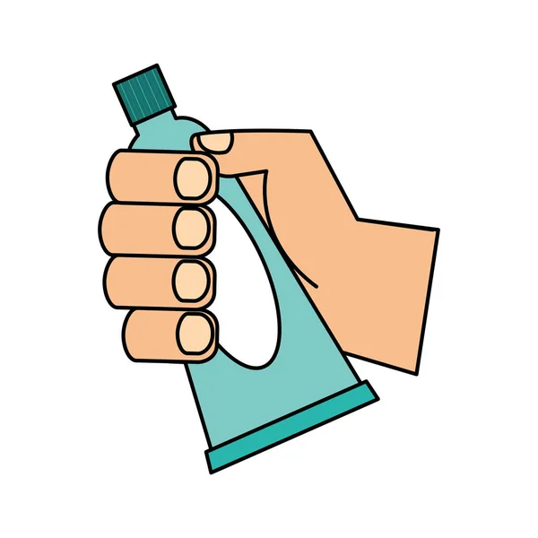 手歯磨き衛生口腔 — ストックベクタ