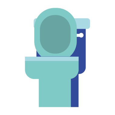 Beyaz arka plan üzerinde banyo tuvalet