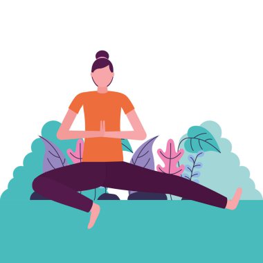 insanlar yoga etkinliği