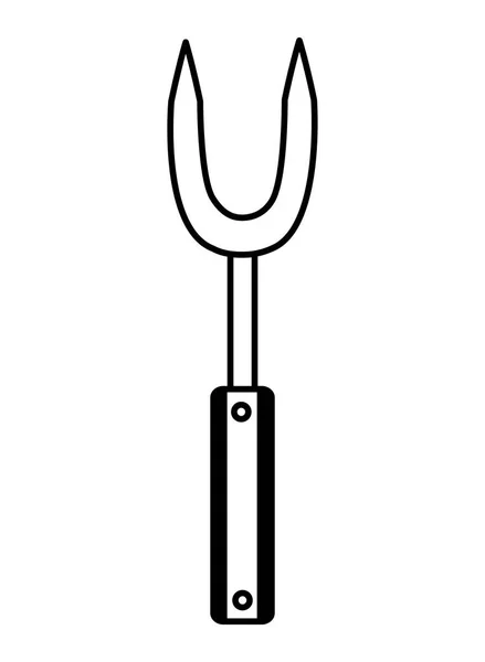 Forquilha utensílio cozinha — Vetor de Stock