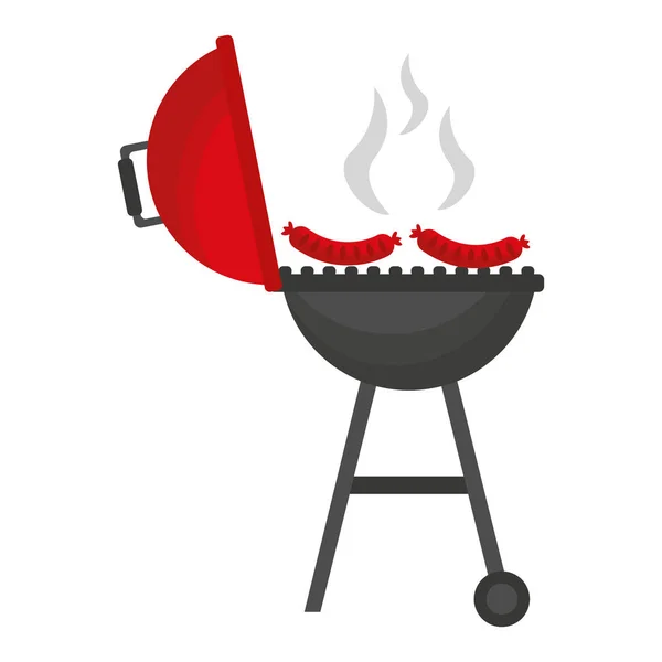 Grill grill korv — Stock vektor